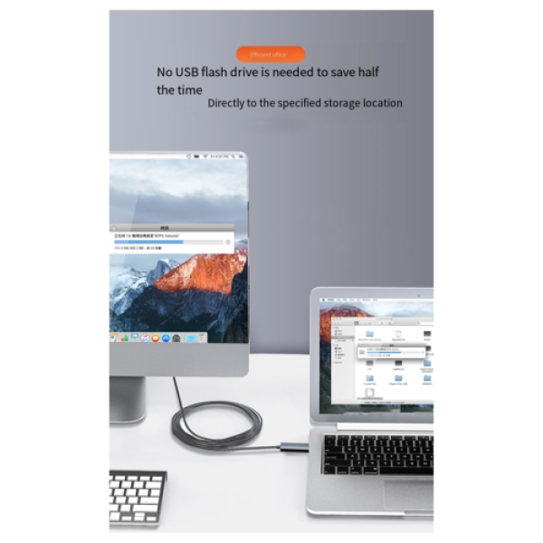 Kabel Berbagi Mouse dan Keyboard Tautan Data Sinkron untuk Duplikasi Komputer